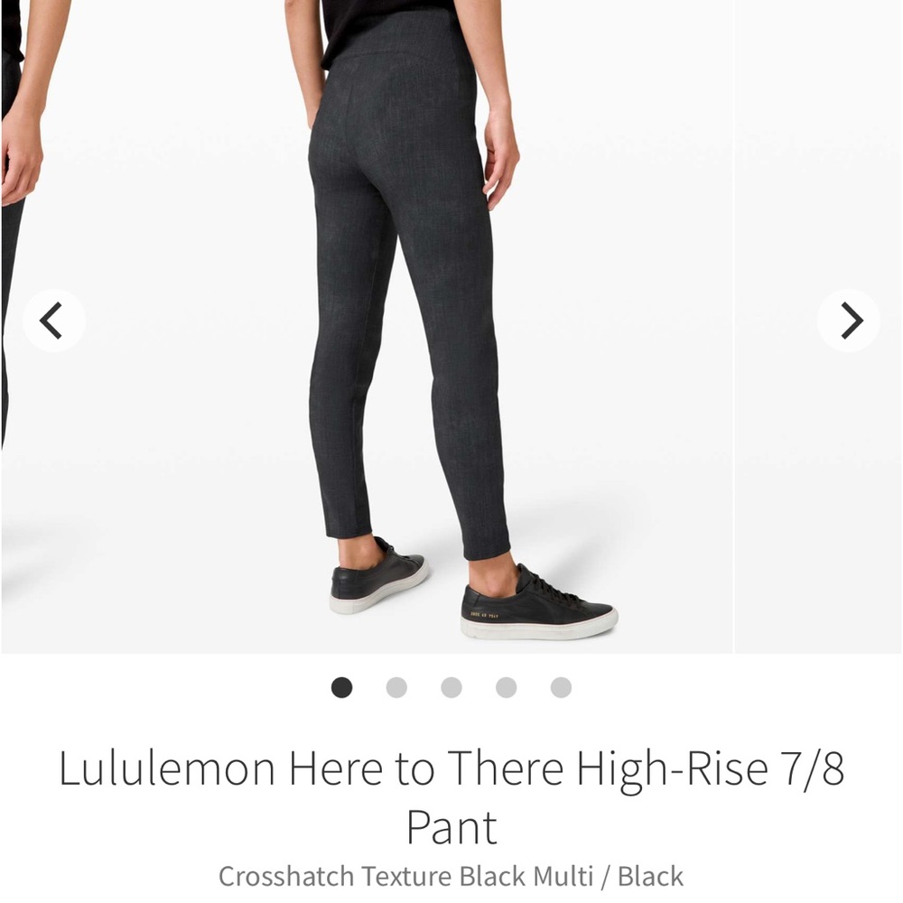 Lululemon Here to There High-Rise 7/8 Pant
Crosshatch Texture Black Multi /Black